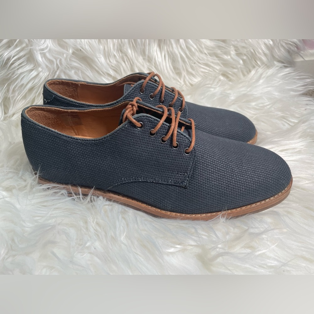 H London by Hudson woven Oxfords Navy mens sz 41 US 8‎ Lace Up